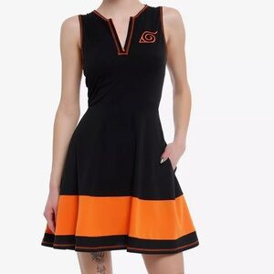 Naruto Shippuden Hidden Leaf Hooded Dress Hot Topic Cosplay Costume
